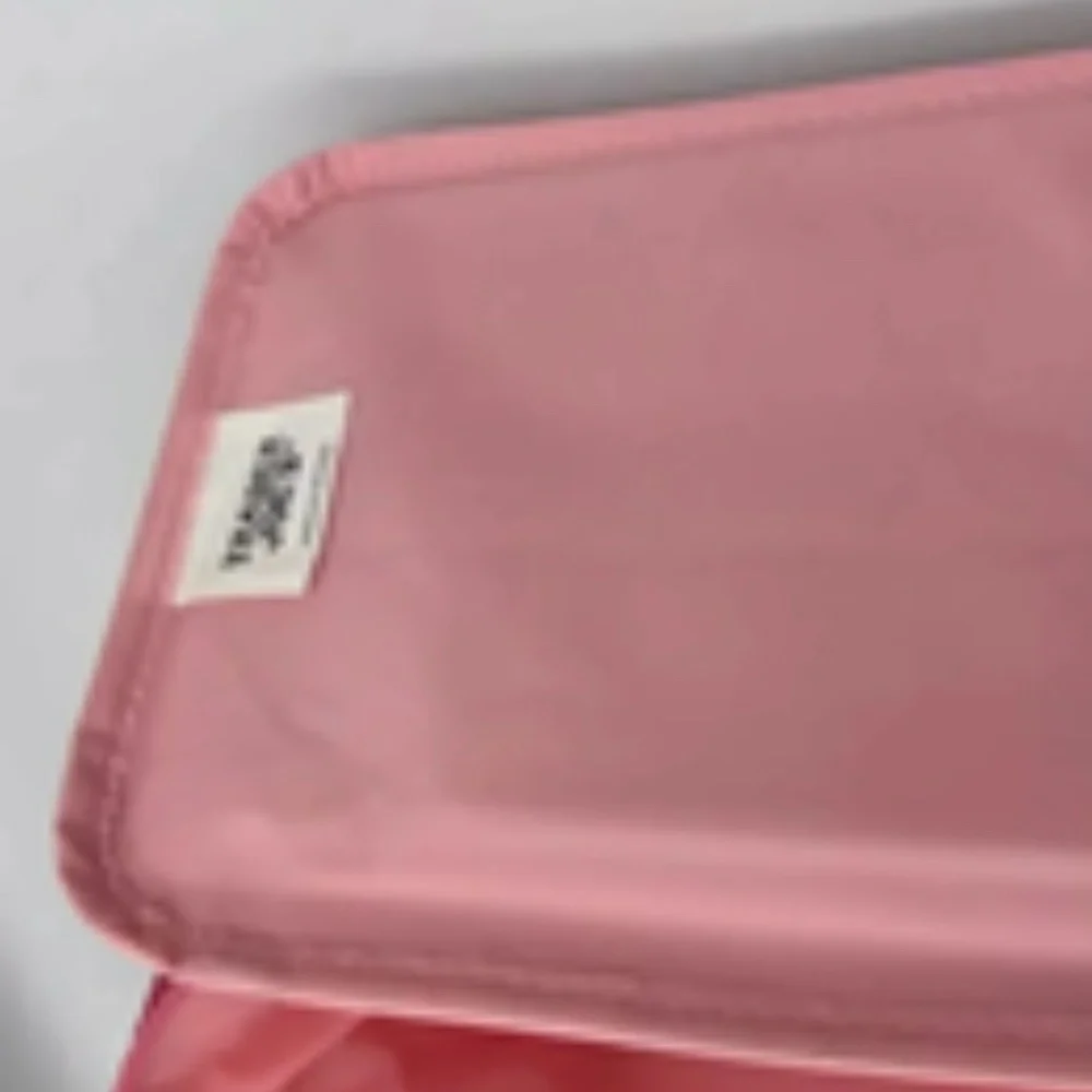 💐 TRADER JOE'S MINI INSULATED PINK TOTE LUNCH COOLER BAG NWT - Picture 8 of 9
